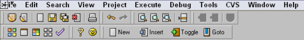 Figure 10-6: Icons, organized in toolbars, allow one-click access .